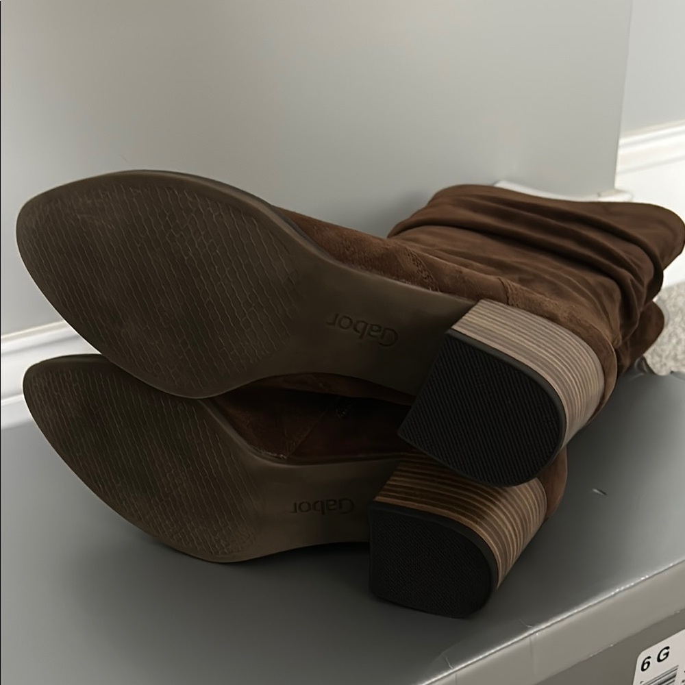 Gabor Brown Heeled Boots with Suede Finish - NEW - Picture 5 of 8